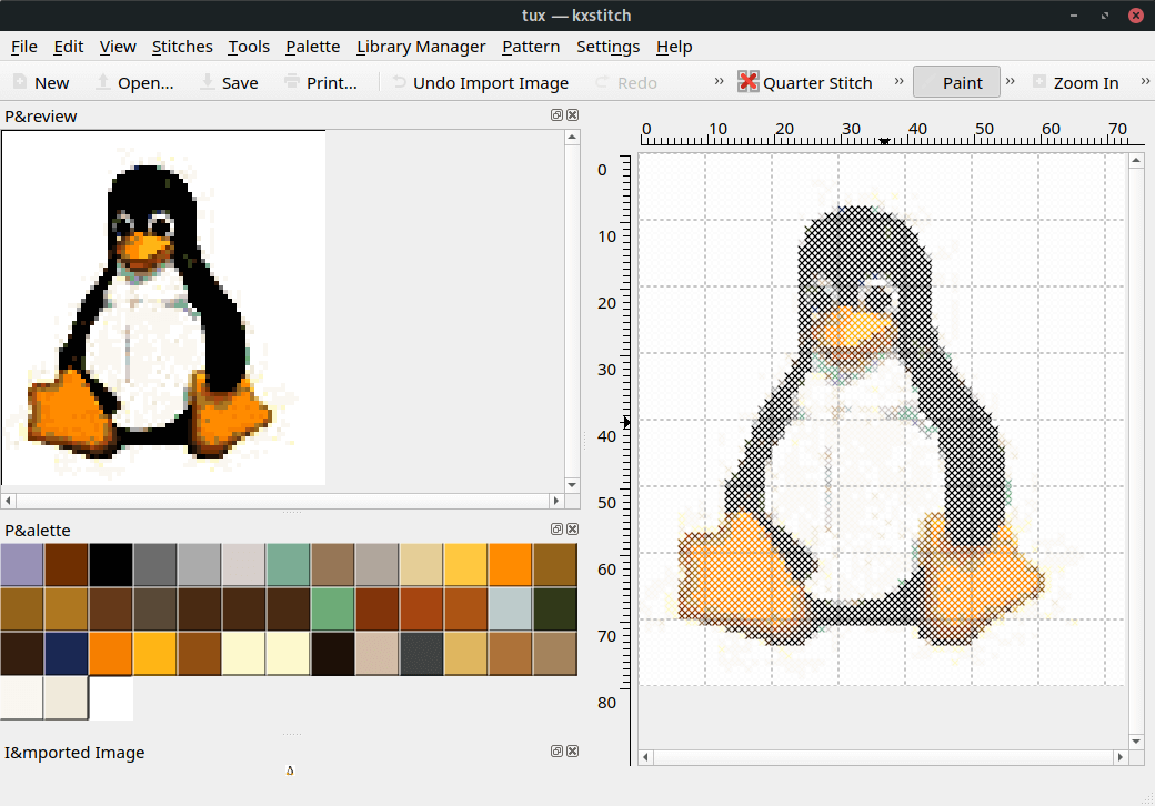 Linux at Home - KXStitch