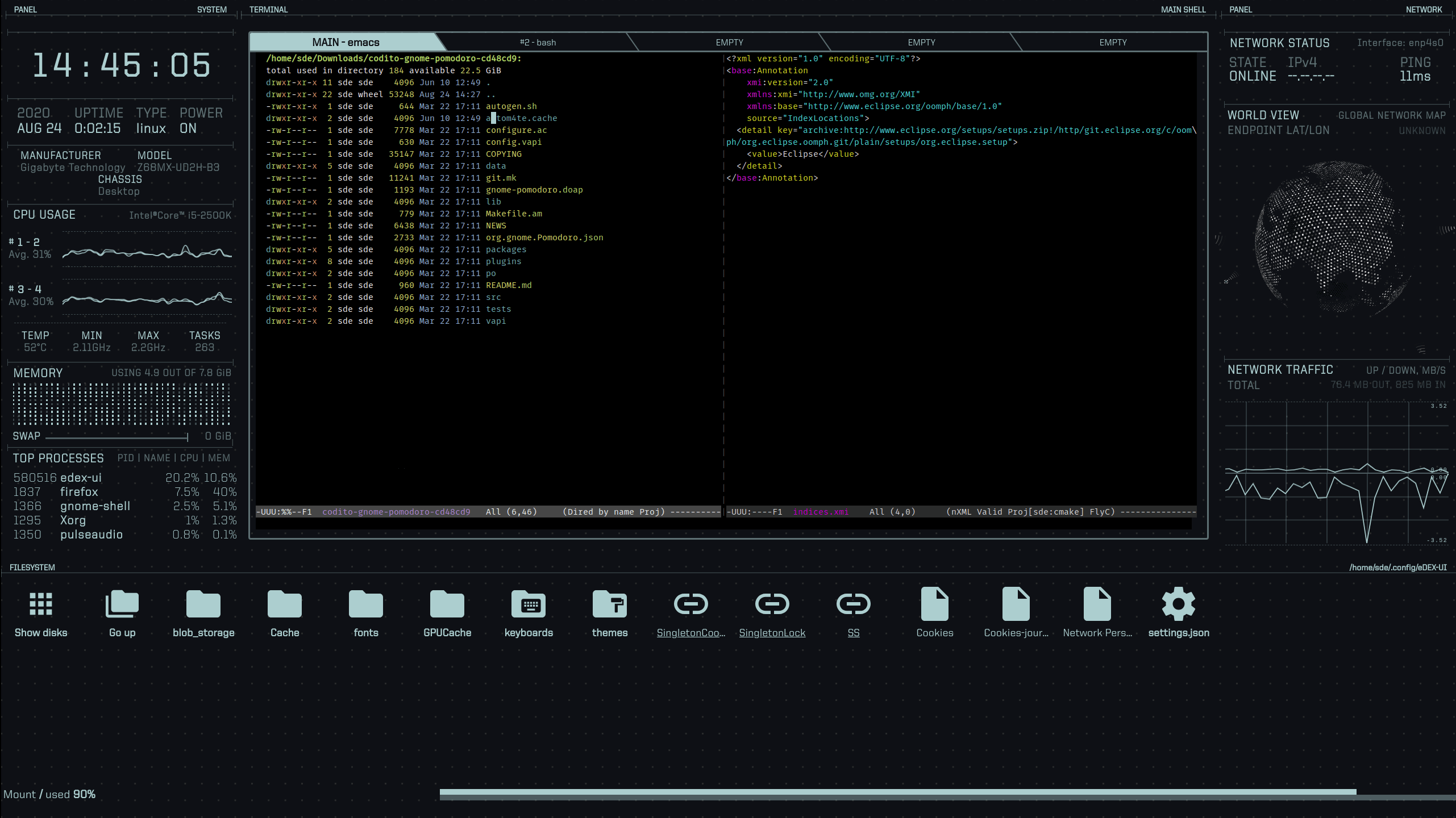 eDEX-UI - no virtual keyboard