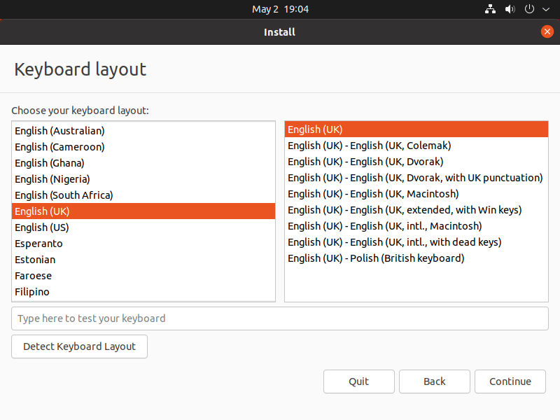 Ubuntu - Keyboard