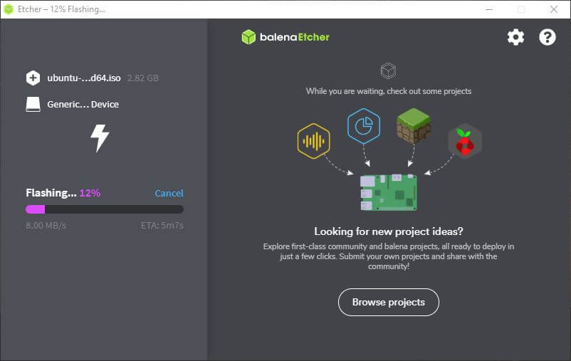 balenaEtcher - flash