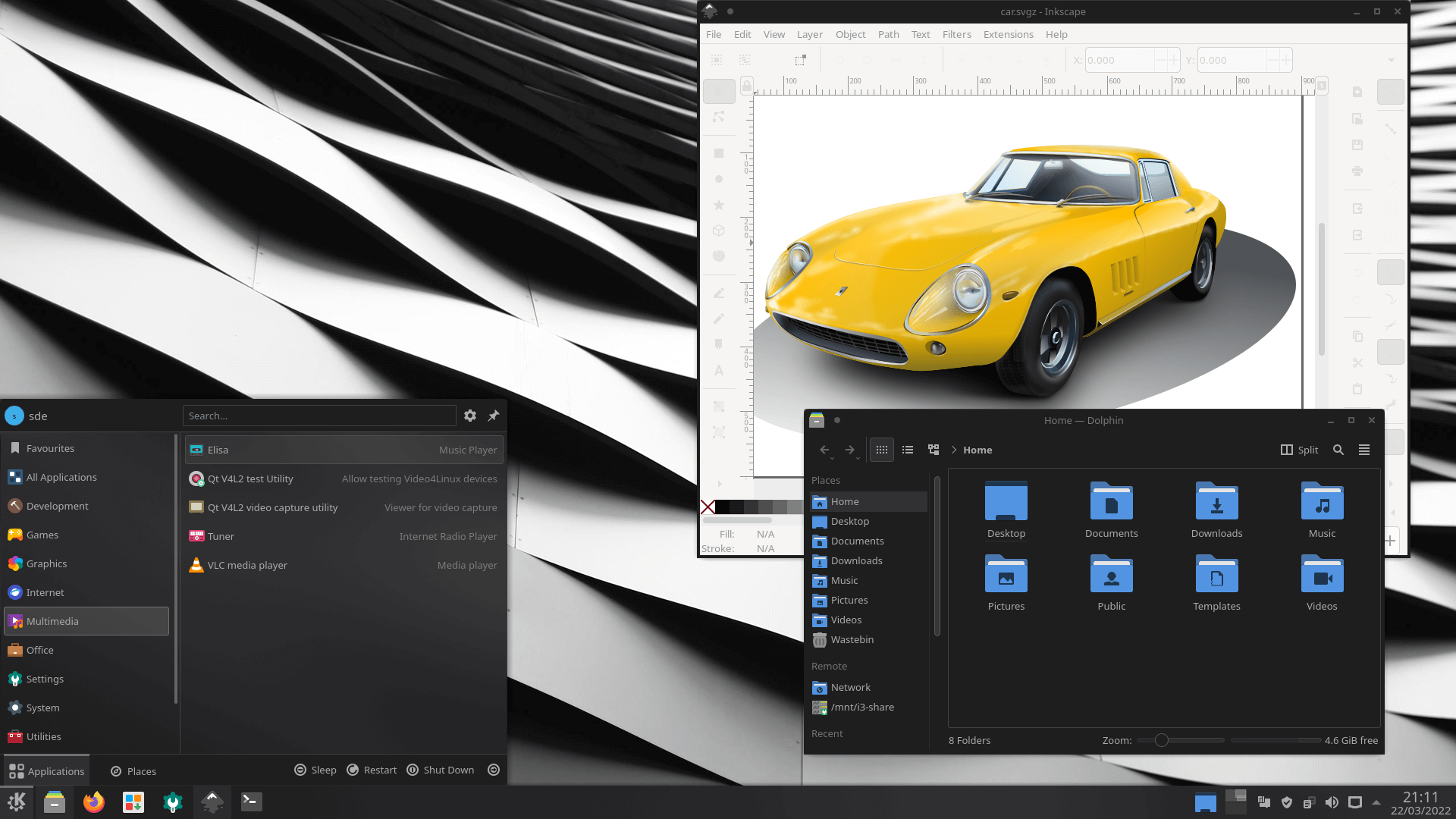 KDE Themes: Monochrome