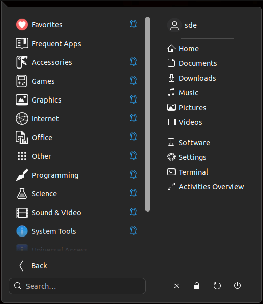 GNOME Extensions: Arc Menu