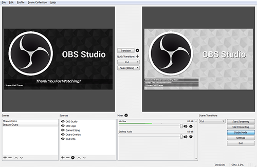 obs studio written in