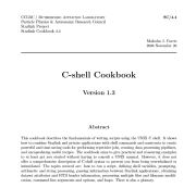 C-shell Cookbook