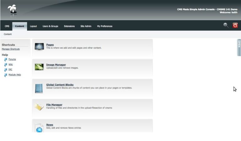 CMS Made Simple - content management system - LinuxLinks