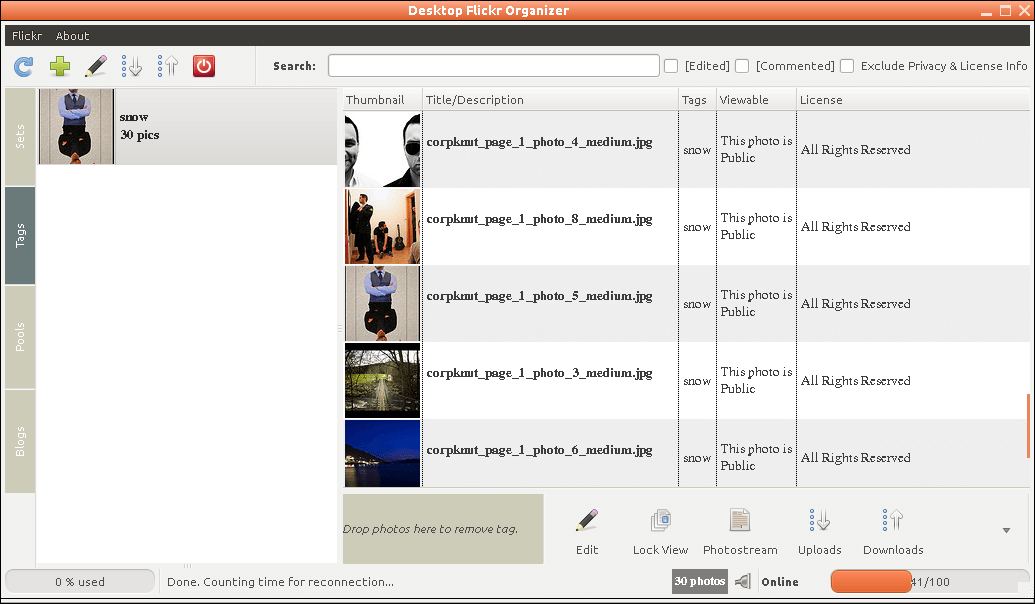 Desktop Flickr Organizer