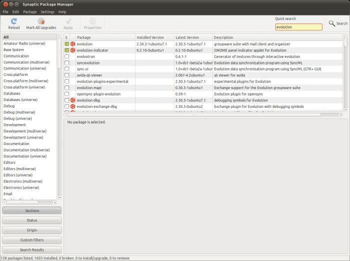 Synaptic Package Manager