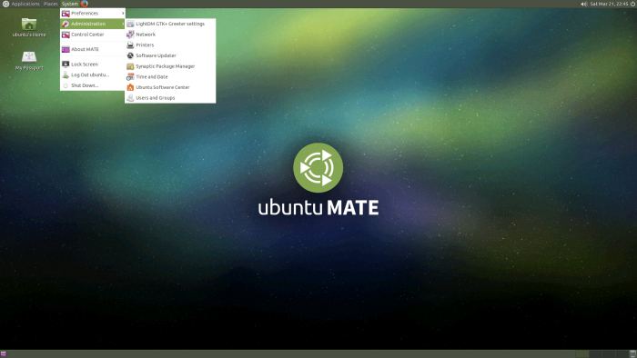 UbuntuMATE-Desktop-Menu