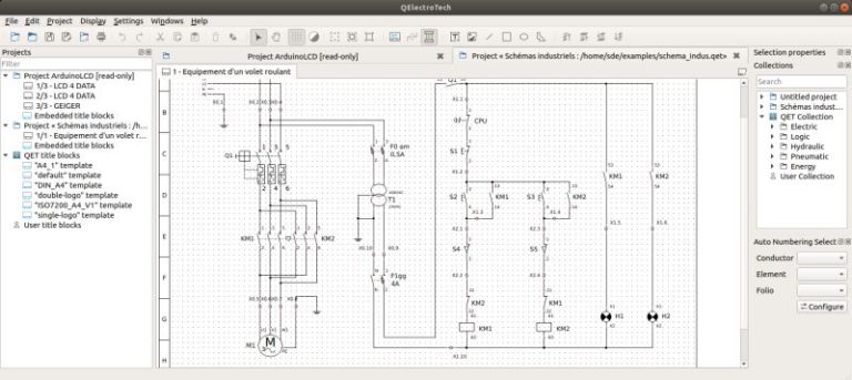 Qeplotter Software QElectroTech - design electric diagrams - free Qt based software ...