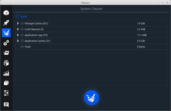 Stacer- System Cleaner