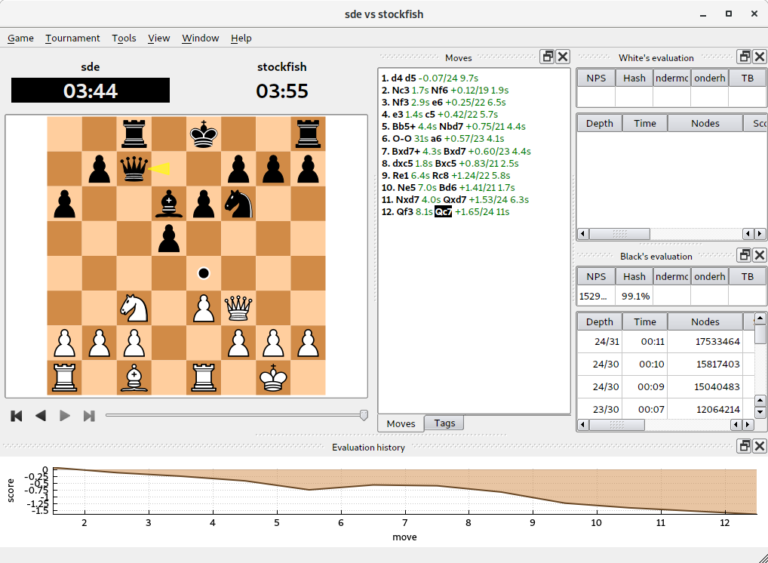 Cute Chess - chess graphical software, command-line interface and ...