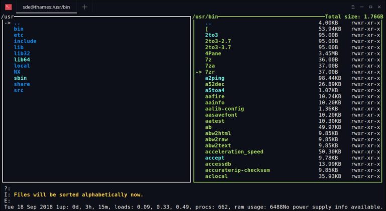ncursesFM - Ncurses File Manager for Linux - LinuxLinks