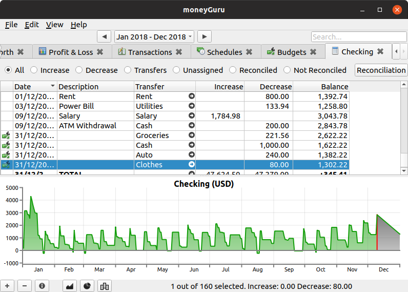 moneyGuru Checking