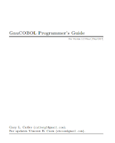 GnuCOBOL Programmer's Guide