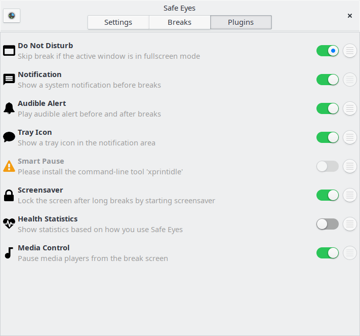 Safe Eyes: Plugins