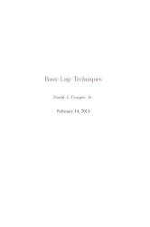 Basic Lisp Techniques