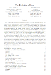 The Evolution of Lisp