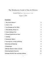 The Woodnotes Guide to Vim for Writers
