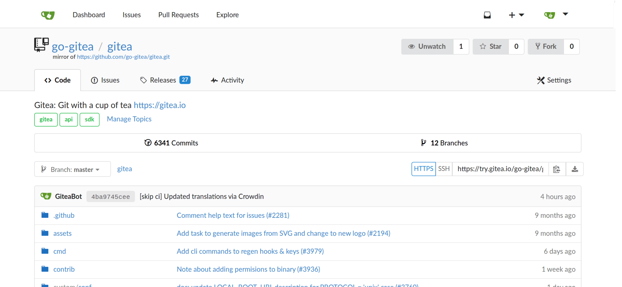 Gitea - painless self-hosted Git service - LinuxLinks