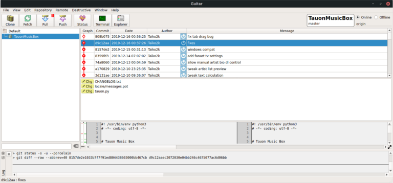 Guitar - Git GUI Client - LinuxLinks