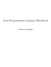 Icon Programming Language Handbook