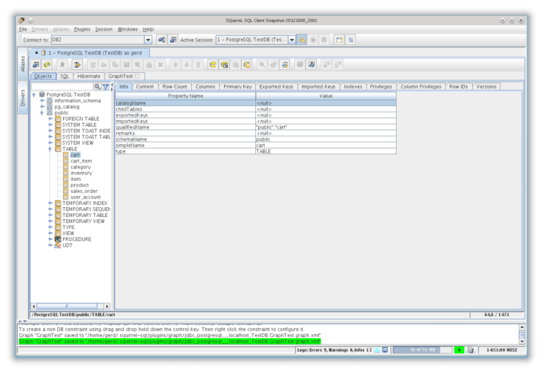 SQuirreL SQL Client - graphical SQL client written in Java - LinuxLinks
