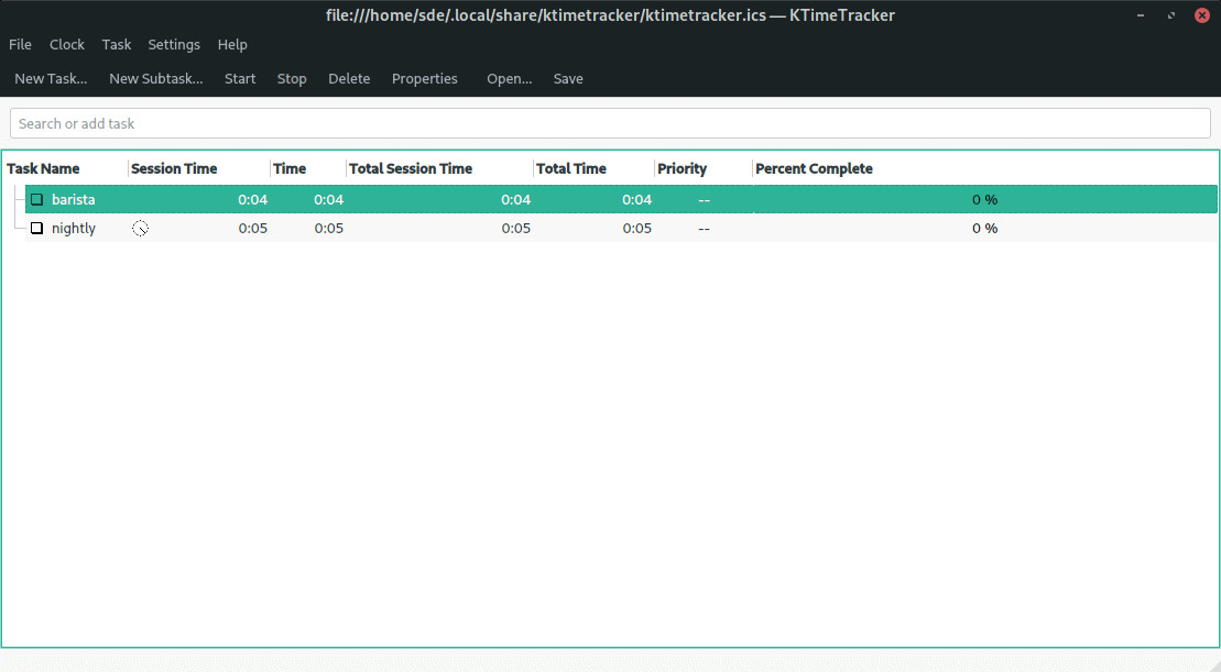 KTimeTracker