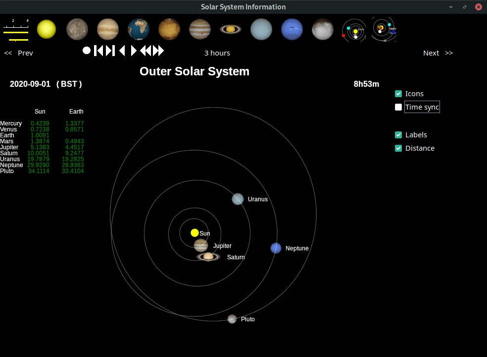 AWOW AK41 - Skychart - Solar System Information