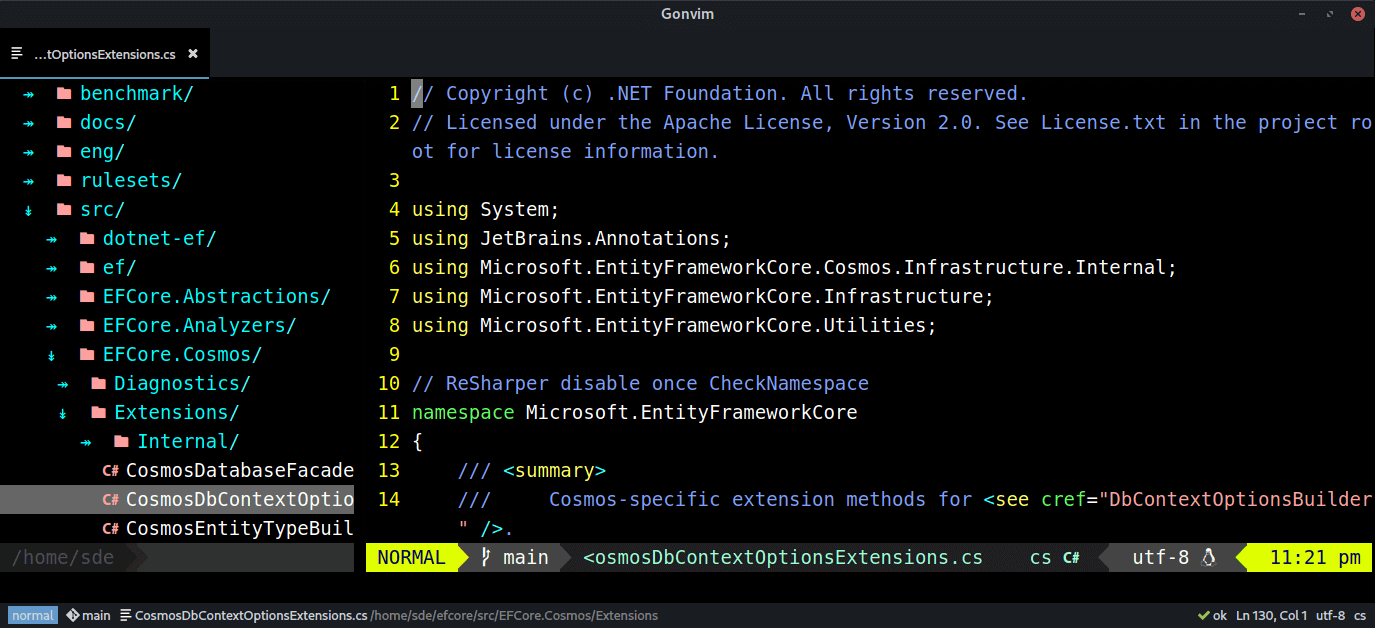 Gonvim