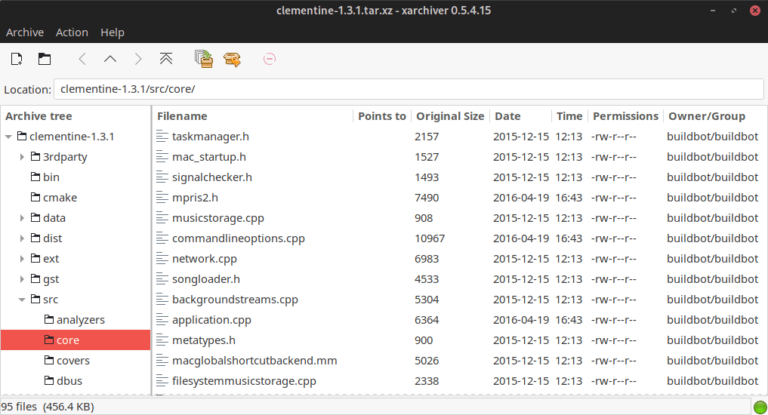 Xarchiver - front-end to various command line archiving tools - LinuxLinks