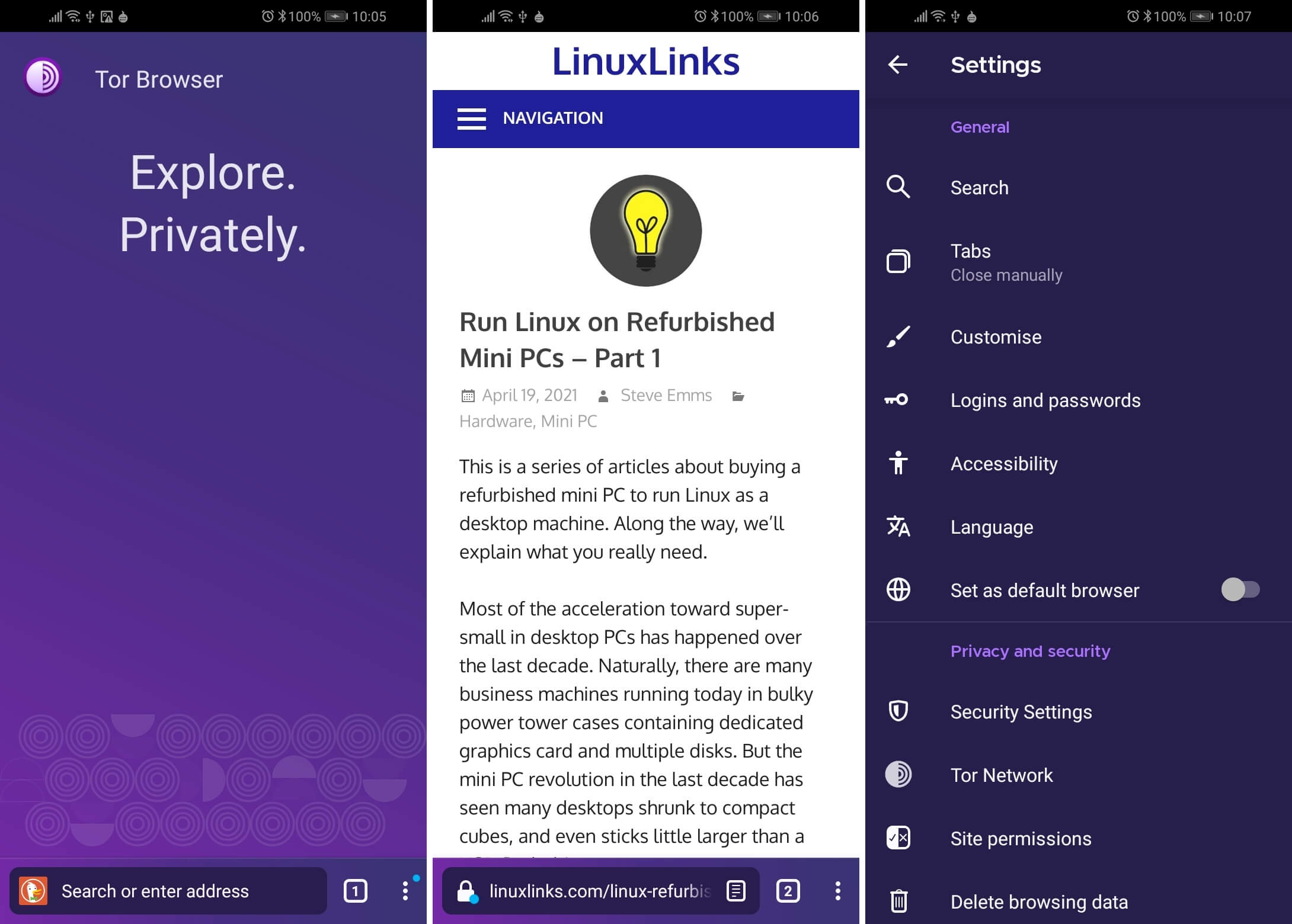 Best Free Android Apps - Tor Browser