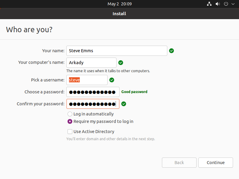 Ubuntu - User