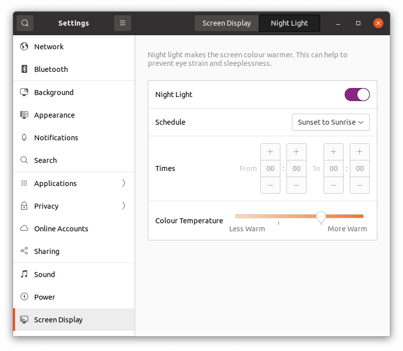 Linux for Starters - Night Light