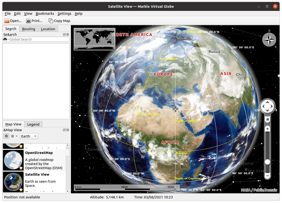 Marble Virtual Globe