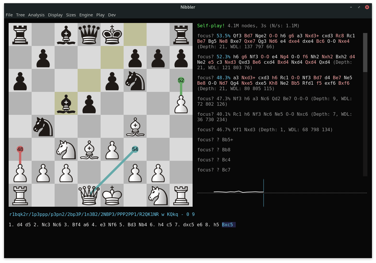 Nibbler - chess analysis GUI for UCI engines - LinuxLinks