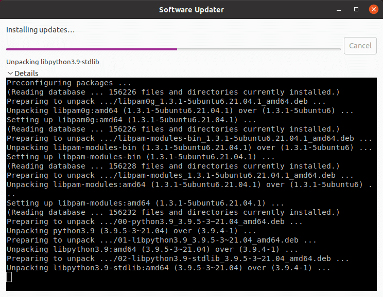Software Updater - Details