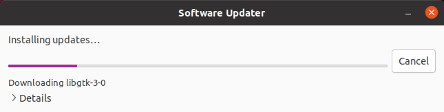 Software Updater - Installing