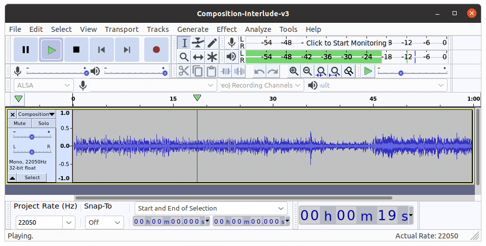 Linux for Starters - Audacity