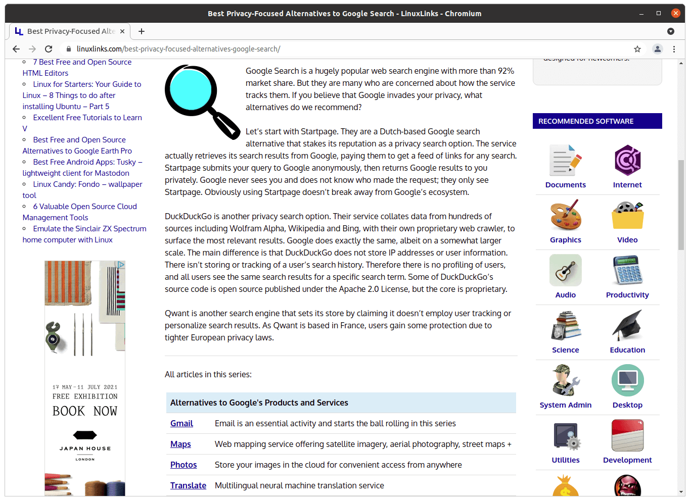Linux for Starters - Chromium