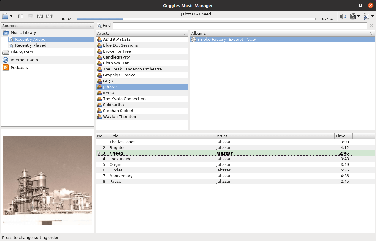Goggles Music Manager
