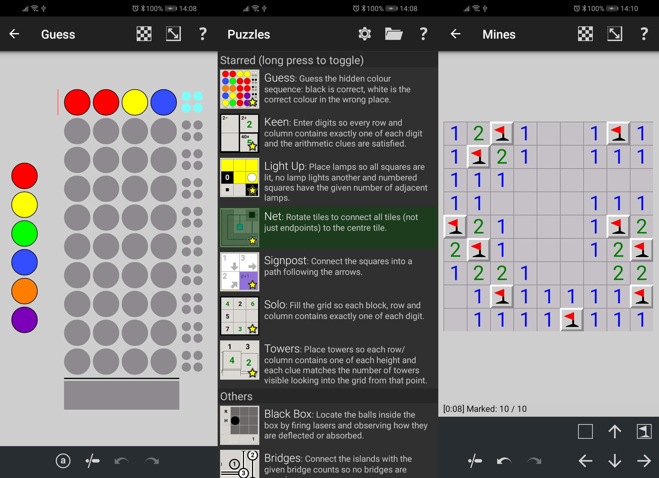 Simon Tatham's Puzzles