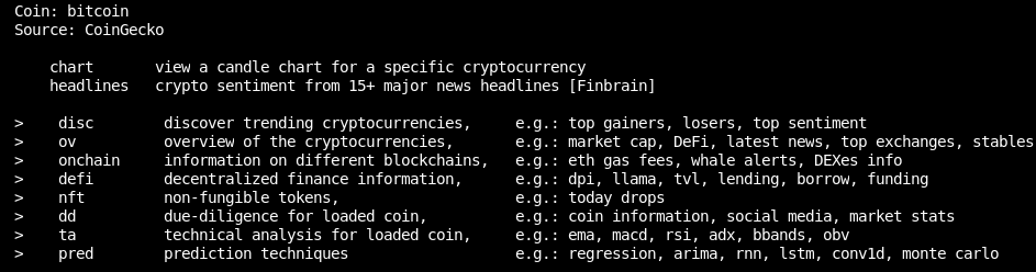 Gamestonk Terminal - crypto