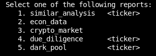 Gamestonk Terminal - reports