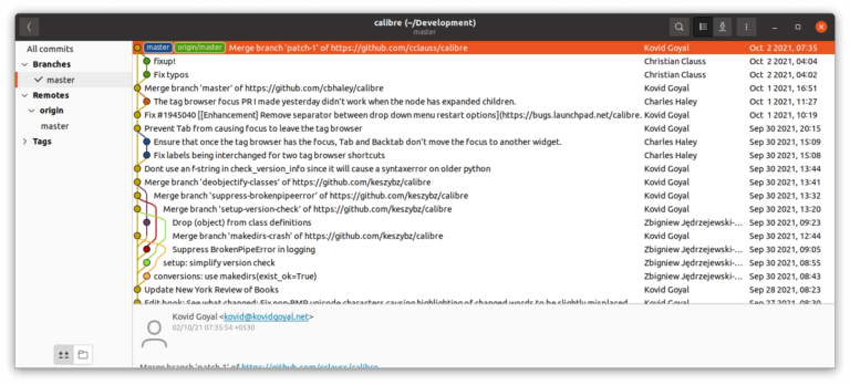 gitg - GNOME GUI client to view git repositories - LinuxLinks