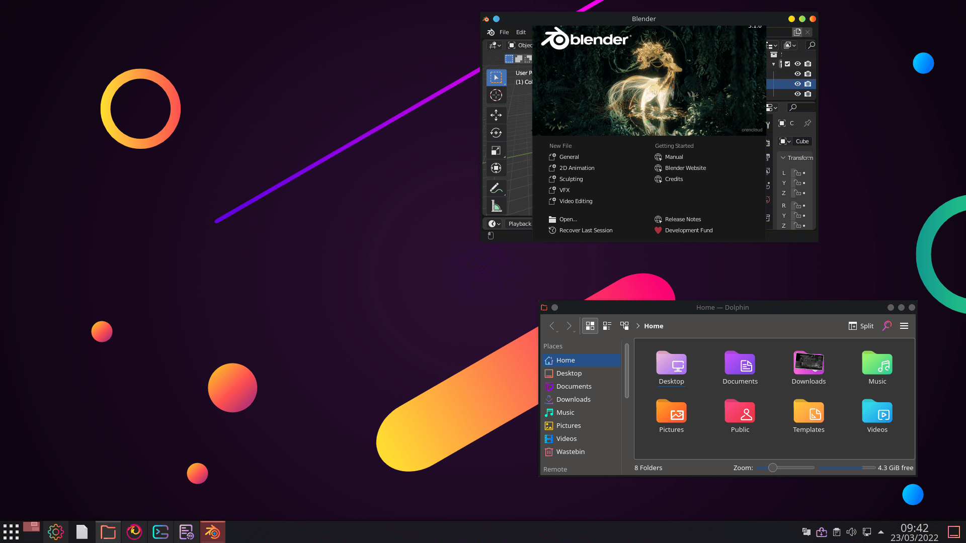 KDE Themes: Sweet Mars