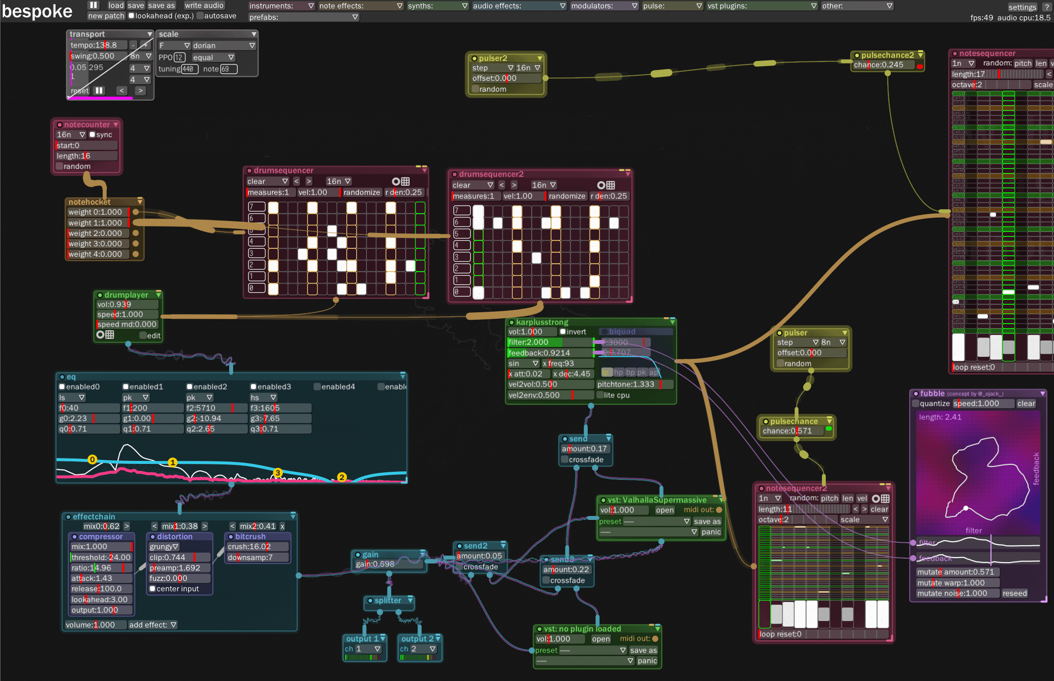 Bespoke software modular synth LinuxLinks