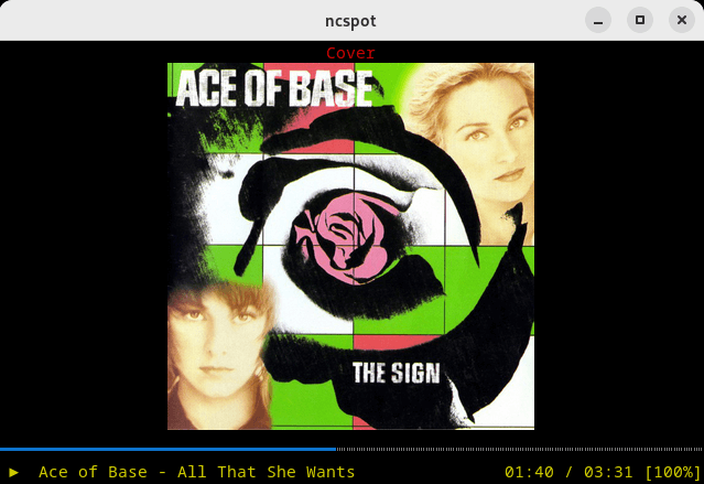 ncspot - cover art