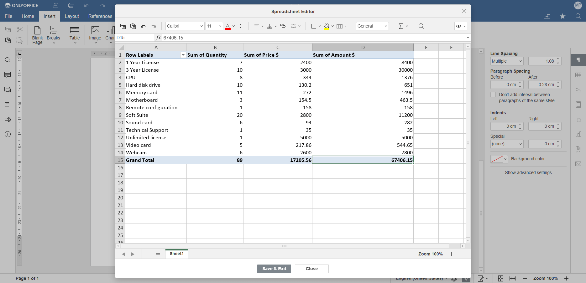 ONLYOFFICE Docs v7.2