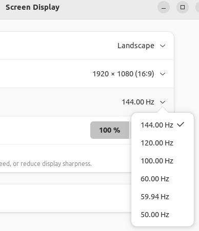 Limit refresh rate