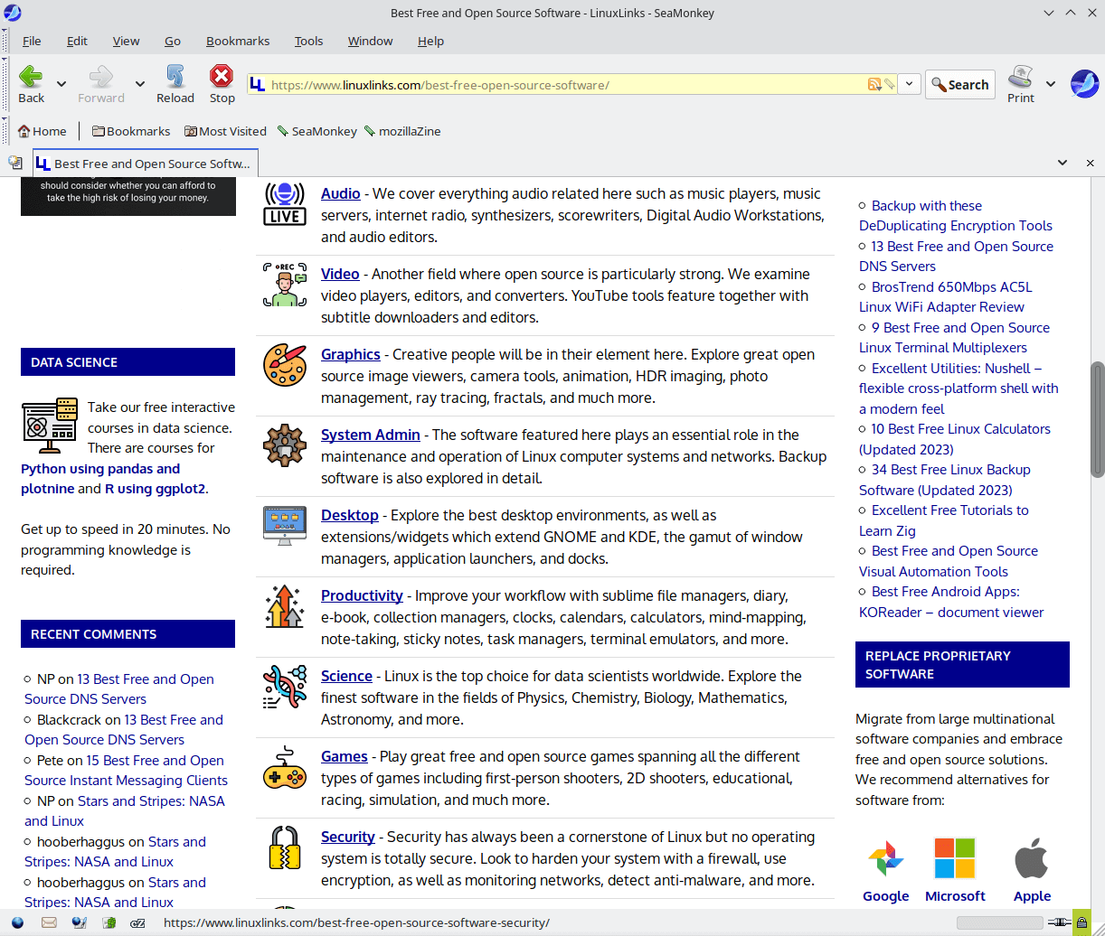 Image of SeaMonkey